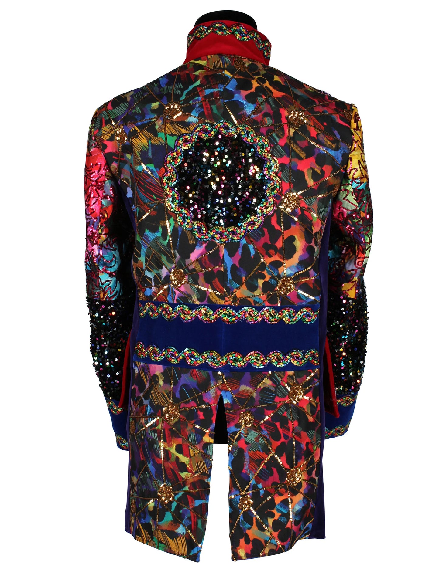 Висококачествено мъжко карнавално яке в многоцветен стил Fiesta Carnival