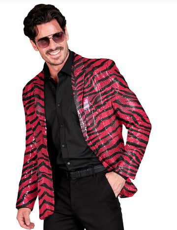 Яке за костюм за възрастни розови зебра