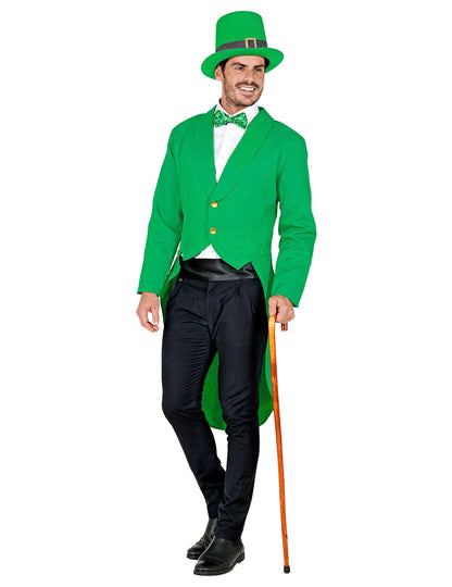 Зелено фраково сако за мъже за Свети Патрик 