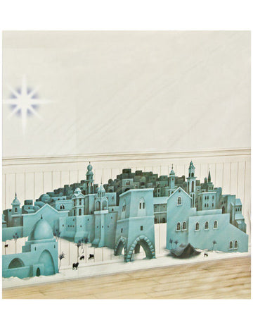 Декорация за стена Звездата на Витлеем, многоцветна, 85x165 см 